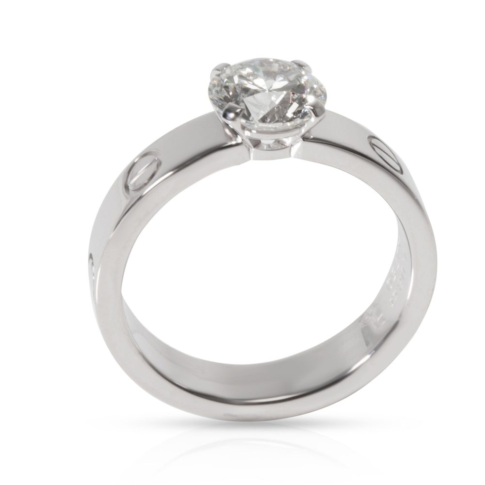 Cartier Love Diamond Engagement Ring in 18K White Gold 1.08 CTW - Picture 3 of 5